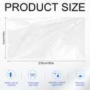 EBoot 100pcs 47" x 90" Disposable plastic Massage Table Sheets Spa Massage Treatment Bed Cover Transparent Beauty Bed Waterproof Film Couch for Tattoo Beauty Chair Sofa Spa Beds Furniture Supplies