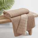 Levtex Home - Mills Waffle - Throw - Blush Cotton Waffle - Throw Size 50 x 60in.