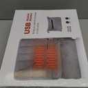 Portable USB Heated Blanket, 3 Heat Settings USB Heated Blanket Throw 3Hrs Auto Off 5V/2A,54"x38"Overheat Protection Portable Electric Blanket Wrap Machine Washable(Battery Pack Not Included)