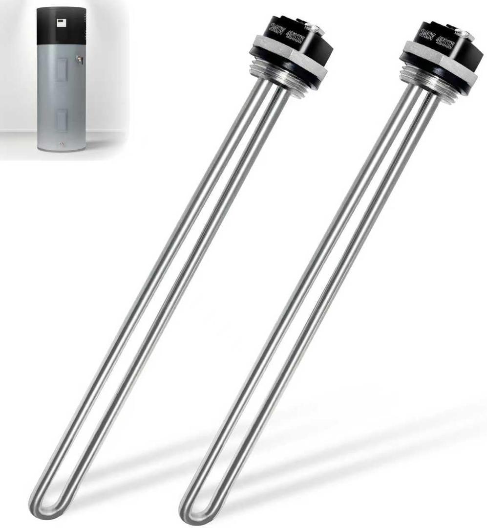 Upgraded for 100108283 4500W 240V Water Heater Element, ECT 52 55 66 80 120 Gal, ECS 30 40 50, ECJN ECLN ELJN 40, ECL 30 50, E6 Electric Water Heater, Safer&Reliable, Energy-Efficient