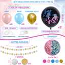 KatchOn, Gender Reveal Decorations Set - Pack of 55 | Gender Reveal Party Supplies Kit, Gender Reveals Balloon Arch Kit | Boy or Girl Balloon for Party Decorations | Pink and Blue Streamers, 31x32 Inch, 25x36 Inch