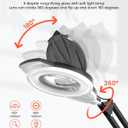 TASALON Professional Facial Steamer with 5X Magnifying Lamp, 2-in-1 Esthetician Steamer on Wheels with Ozone and Hot Mist, Ionic Facial Steamer for Facial Deep Cleaning and Moisturize