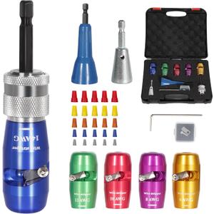 Wire Stripper Twister Tool for Drill, 35 in 1 New Wire Stripping for Drill 2025 Professional US Standard 14-12-10-8-6 Gauge Electricians Tools for Drill Wire Stripper and Twister Kit