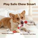 FOFOS Dog Chew Toys for Aggressive Chewers, 3 Pack Rubber Dog Rope Toys, Tough Toys for Boredom Relief and Cleaning Teeth, Indestructible Tug of War Toys for Small Medium Dogs