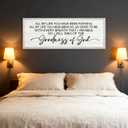 Goodness of God Framed Wall Art, 40''15'' Positive Religious Bible Verse for Christian God Jesus Christ Prayer, Vintage Rustic Long Holy Catholic Scripture Decor White