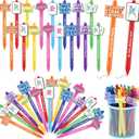 Epakh 48 Pcs Mahjong Ballpoint Pens Gift - Funny Words Mah Jong Accessories New Year Gifts for Men Women Mahjong Chinese Lovers Supplies Party Favors(Multicolor,Larger,Bright)