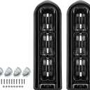 Motorcycle Rear Saddlebag Accent LED Light Fit for Harley, Plating Shell Four Line Red LightTurn SignalBrake LightDaytime Running LightFit for FLHTCU/FLHTK/FLTRU 2014-2022 (BLACK)