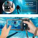 2026 Diving Snorkeling Phone Case for iPhone 17/16/15/14/13/12/11 Pro Max/XS/X Samsung Galaxy S26/S25/S24 Professional Scuba Dive Waterproof Underwater Photo Video Cover (4TH Gen, Gray)