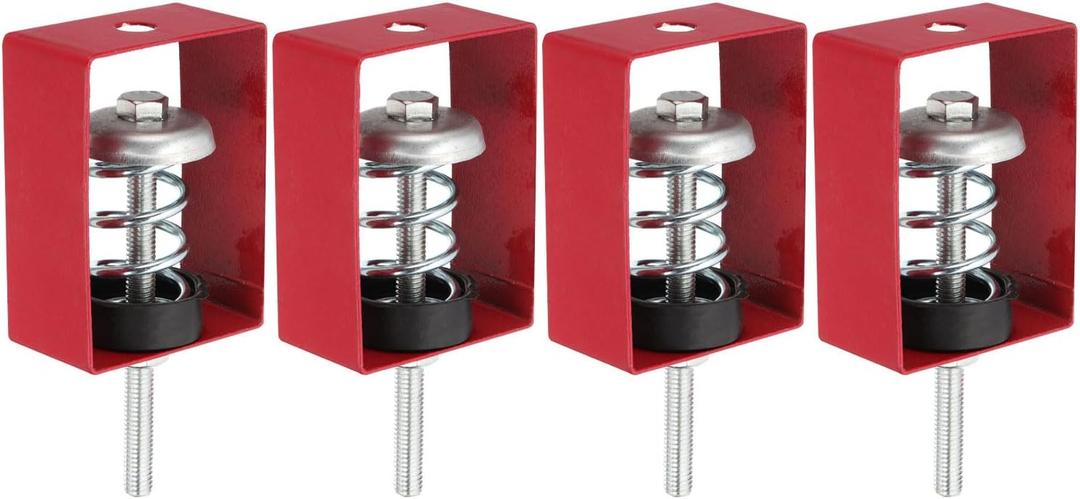 PATIKIL Ceiling Spring Vibration Isolator Hangers, 4 Pack 44lbs Mechanical Vibration Damping Mounts Anti Vibration for A/C Air Processor Bedroom Theater Studio,(XHS) Red