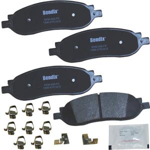 Bendix Priority1 CFM1068 Semi-Metallic Rear Brake Pads for Ford F-250 Super Duty 2007-2005, F-350 Super Duty 2007-2005