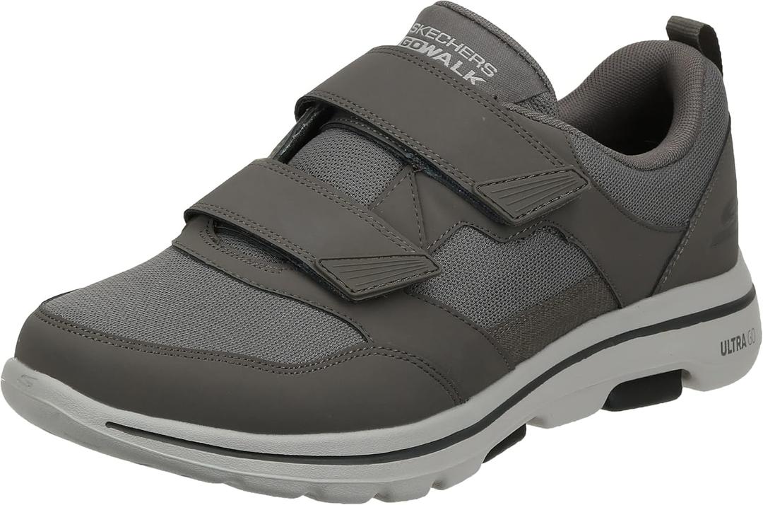 Skechers Men's Gowalk - Athletic Hook and Loop Walking Shoes | Two Strap Sneakers | Air-Cooled Foam, Size 12