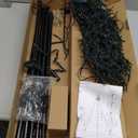 Flacchi 10 FT 404 LED Star String Lights Outdoor - Pole Set with Remote, Multiple Lighting Modes, Timer, and Waterproof Feature for Ultimate Holiday Decor (Cool White)