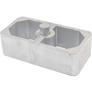 Allstar Performance ALL56132 2.5" Wide x 5" Long x 2" High 9/16" Pin Diameter Extruded Aluminum Lowering Block