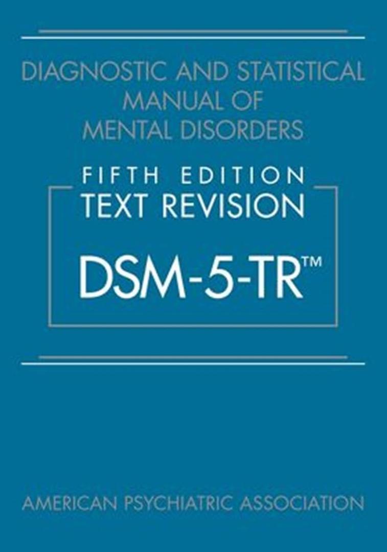 Diagnostic and Statistical Manual of Mental Disorders, Text Revision Dsm5tr, Paperback