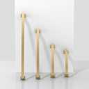 AR004 10 Pack Champagne Bronze Cabinet Pulls 5 Inch(128mm) Kitchen Cabinet Handles Solid Zinc Alloy Cabinet Hardware Drawer Pulls (5" Hole Center)