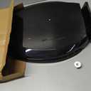 Renovators Supply Manufacturing Plastic Soft Close Toilet Seat Elongated Quiet-Close Lid, Contoured Seat, Easy to Install and Clean, Grip-Tight Bumpers with Adjustable Mounting Hardware, Black