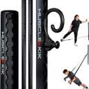 Aluminum Wall-Mounted Anchor Fitness System - Adjustable, Multi-Functional, Space Saving Home Gym Solution for Strength Training, Workout Goals | 100+ Exercises, Easy Installation, 300lbs Capacity