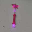 FlashingBlinkyLights Pink Super Star Princess LED Light Up Magic Wand for Kids