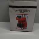 SHARDOR 10-Cup Programmable Coffee Maker, Regular & Strong Brew Drip Coffee Machine for Home and Office, Auto Shut Off, Permanent Filter (red)