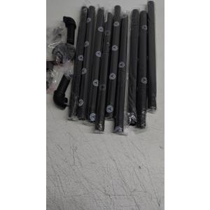l Black Industrial Curtain Rods for Windows to 48 Inch(2.3 to 4 Feet),Drapery Rods, Indoor and Outdoor, Matte Black