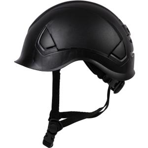 SRSAFETY Full Brim Hard Hat Carbon Fiber Design 6 Point Adjustable Ratchet Suspension OSHA Approved ABS Work Helmet for Men&Women ANSI Z89.1 Type I Class C (BLACK1)