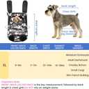 Dog Backpack Carrier, Front Pocket for Essentials, Pet Sling Front Backpack for Small Medium Dogs 10-16 Lbs, Legs Out, Adjustable Wearable Puppy Chest Travel Bag, Easy-Fit for Hiking/Walking/Camping