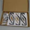 6 Pack Coat Hooks Wall Mount - Heavy Duty Hat Hangers, Large Wall Hooks for Mudroom Entryway Bathroom, Decorative Metal Hook Rack for Hanging Purse, Baseball Cap, Key, Backpack, Towel, Robe (Black)