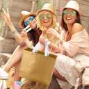 Eccliy 60 Pcs Reusable Gift Tote Bags Housekeeping Appreation Grocery Shopping Bag with Handles for Bridesmaid Wedding(Gold)