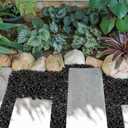 GASPRO 15lb Black River Rocks for Landscaping Outdoor, Polished Black Pebbles for Planters - 1 to 2 Inch, Large Decorative Stones for Garden Decor