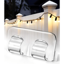Hooks for Outdoor String Lights Clips: 26Pcs Heavy Duty Light Hook with Waterproof Adhesive Strips - Outside Clear Cord Holders for Hanging Christmas Lighting - Outdoors Sticky Clip