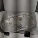 3.4Gal Dog Water Fountain for Large Dogs, 13L Stainless Steel Large Pet Fountain with Deeper & Wider Drinking Area, Automatic Dog Water Bowl Dispenser with Water Window (Silver)