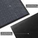 CHICHIC 2'x6' Indoor Outdoor Heavy Duty Door mat, Welcome Front Door Mat for Home Entrance, Super Water Absorbent Large Commercial Floor Mats, Non Slip Rubber Back Entryway Rugs for Garage (Grey)