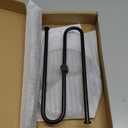 Towel Holder Stand, Stainless Steel Hand Towel Holder Rack for Bathroom Countertop, S-Shape Free Standing Towel Bar Holds 2 Towels for Kitchen Countertop, Black (14 inch)