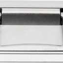 Folding Pull Handle,Zinc Alloy Recessed Handles Container Handle, TTZEZE Flush Lift Recessed Handle Flush Ring Pull for Furniture Drawer Cabinet Door Chest Toolbox (Silver 130x91x19.5mm/5.1x3.6x0.8'')
