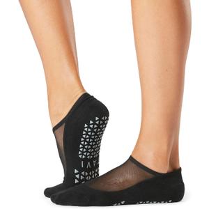 TAVI NOIR Women's Maddie Grip Socks - Non-Slip Yoga, Barre & Pilates Socks (Black, S)