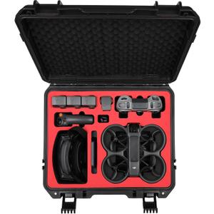 Waterproof Hard Case for DJI Avata 2 Fly More Combo | Fits DJI Goggles 3 (Not for Goggles N3)/ RC Motion 3 / FPV Remote Controller 3 and Accessories | Up to 8 Batteries | Shockproof, Dustproof