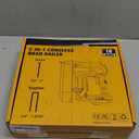 Cordless 2" Brad Nailer Compatible with Dewalt 20V Battery (No Battery), 2-in-1 Electric Nail Gun/Staple Gun, 18 Gauge Nail Gun Battery Powered with 1000 Nails for Wood Carpentry, 7.2LB