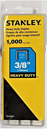 Stanley Heavy-Duty Narrow Crown Staples 3/8 In, 1,000 Pack