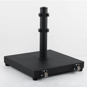 45lbs Umbrella Base Patio Heavy Duty Umbrella Stand Outdoor Base for 1.2''-2.2'' Pole Steel Square Weighted Stand for Backyard,Garden,Deck,Poolside