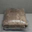 RECYCO Luxury Velvet Quilt Set King Size Bedding Sets, Ultra Soft Velvet Comforter Set, Lightweight Channel Box Stitch Oversized Bedspread Coverlet for All Season, with 2 Shams, Mocha Brown