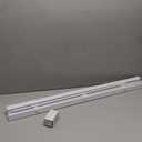 LOTUS & WINDOWARE Cordless Mini Blind, 1" Vinyl Slats, 35.5" Wide x 60" Long - White, Window Blinds for Home and Office, Interior Door Blinds - Light Filtering