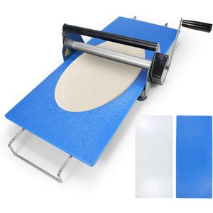 Dough Sheeter 12", Folding Dough Rolling Machine with 2 Rolling Boards, Compact Manual Dough Sheeter Machine
