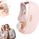 Easyclip Smart Nail Clipper - 3 in 1 Smart Electric Nail Clippers for Seniors, Baby and Adults,Polishing Clipper with LED Light,Suitable for Fingernail Toenails(Pink)