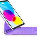 for iPad 11th (A16) & 10th Generation Case with Keyboard  Magic-Style Magnetic  Floating Cantilever Stand - Multi-Touch Trackpad Keyboard Case for iPad 11 inch 2025&10th Gen 10.9 inch (Light Purple)