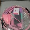 Pilates Ring Kit for Women Home Workouts Better Pilates Essentials Kits Equipments Sets Accessories Magic Ring Booty Bands Glutes Yoga Ball 25cm Figure 8 Resistance Yoga Bands for Stretching 8 Pcs (pink)