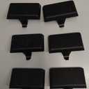 OCTERIC Christmas 6 Pcs Black Stocking Holders Mantel Hook Hangers Fireplace Hooks Hanger Grip Bases for Christmas Party Decorations Xmas Dcor