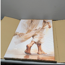 Jesus Canvas Wall Art Touching The Hem Of Jesus Christian Wall Decor Picture Bible Story Poster Print Religious Faith God Artwork for Bedroom Church Decoration, 16x24in