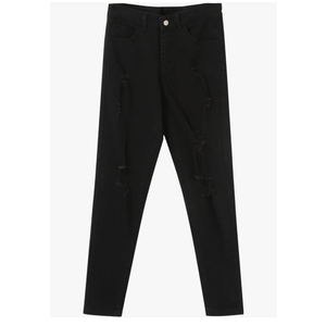 Men's Slim Jeans Men's Yoga Pants Men's Plus Size Elastic High Waist Jeans Leisure Straight Men's Motorcycle Pants 6
