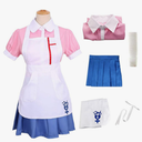 Cosplay Costume Cosplay Dress Nurse Maid Outfit with Arm Leg Sleeve Breastpin for Women. Size S