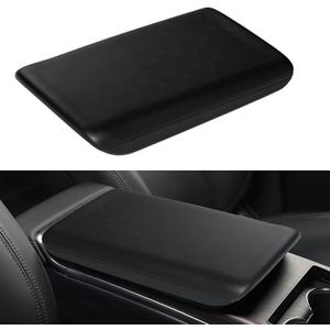 Center Console Armrest Cover for Tesla Model X/S 2026 2025 2024 2023 2022 2021, Non-Slip Armrest Cushion Pad Arm Rest Protector Covers, TPE Waterproof Interior Accessories for Tesla, Black